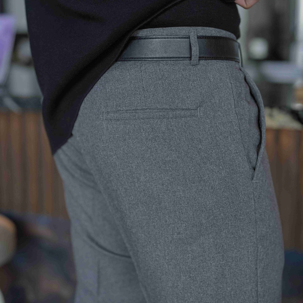 ZUITER - Light Grey Basic Pants | Celana Bahan kerja pria
