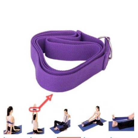 

yang dicari] Yoga Strap D-Ring Stretch Belt Leg Fitness Gym