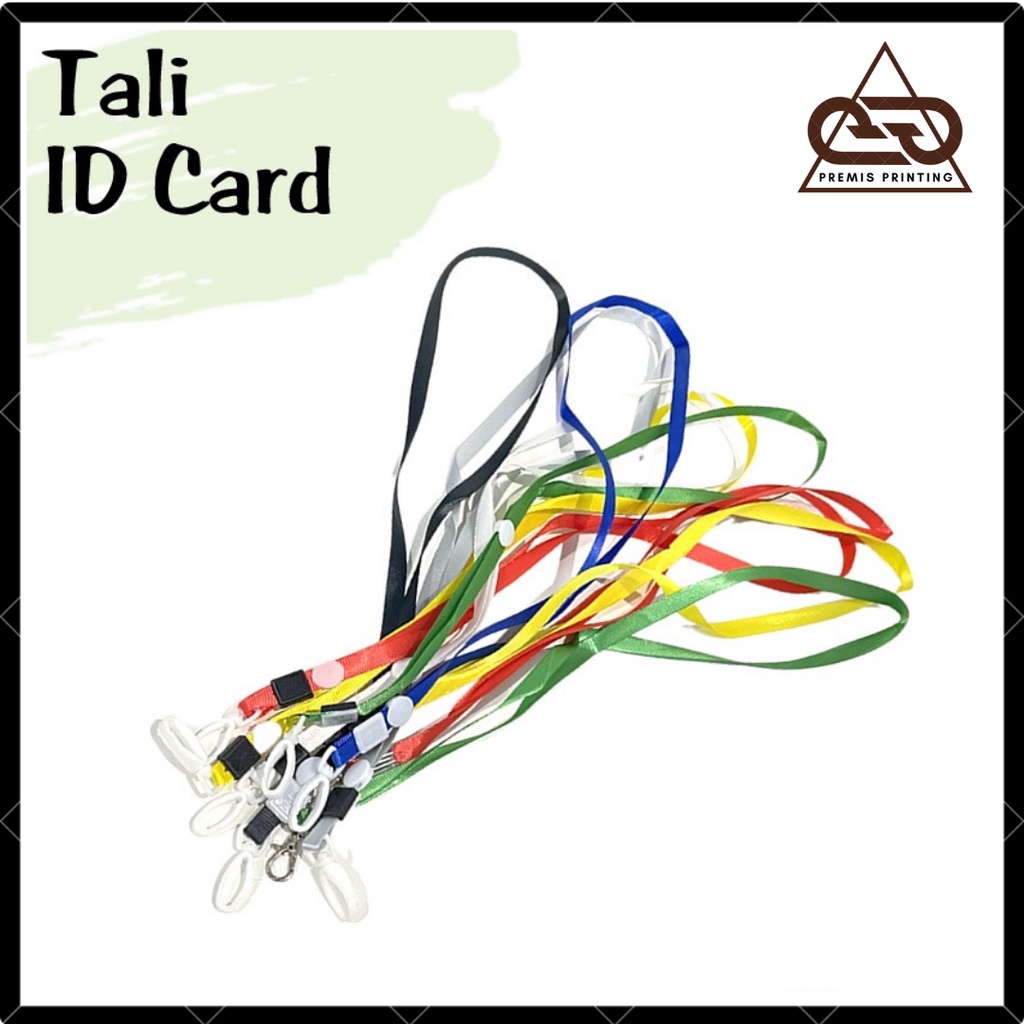 

Tali ID Card Lanyard Plastik Besi Name Tag Keplek Sekolah & Kantor (1pcs) / Tali Id Card
