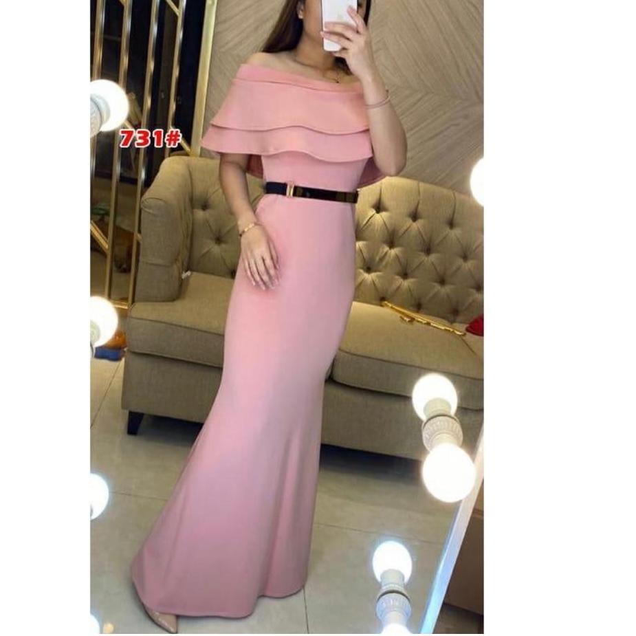 Depan1 Jessicacollectionn 731/727L long dress pesta mewah / baju scuba duyung / longdress fashion im
