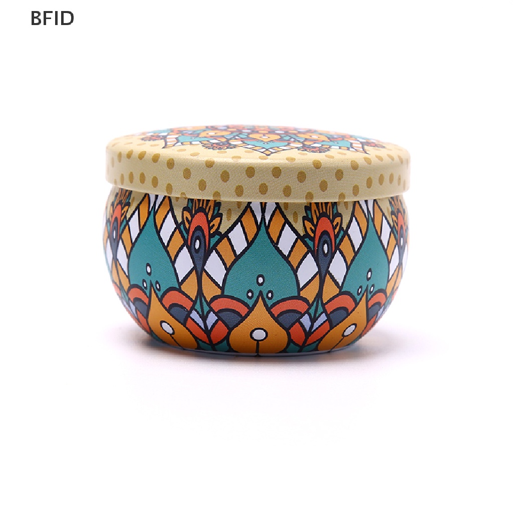 [BFID] Retro Floral Tin Can Tea Storage Box Tempat Hadiah Permen [ID]