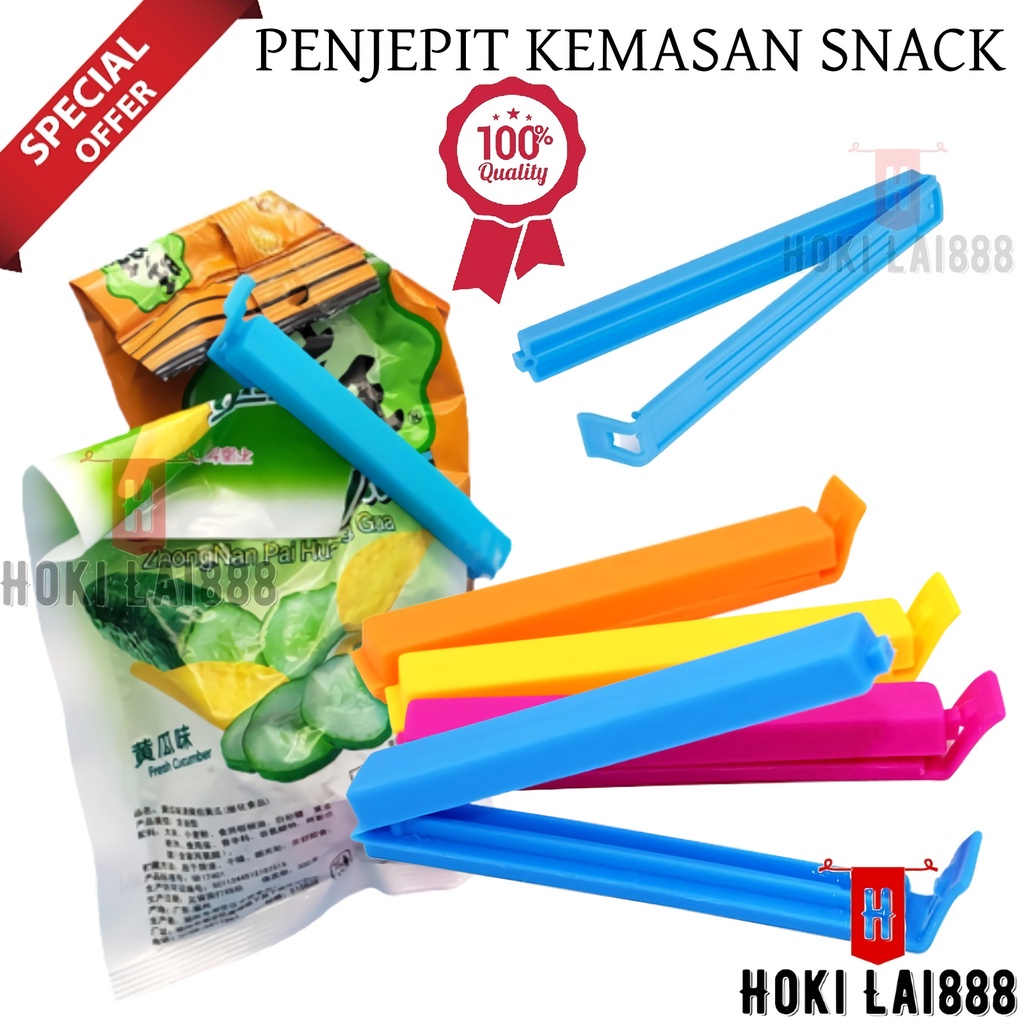 [HKL] Klip Penyegel Bungkus Snack / Seal Sealer Snack / clip Food Bag / Jepitan Snack / Penjepit Snack / Clip Food