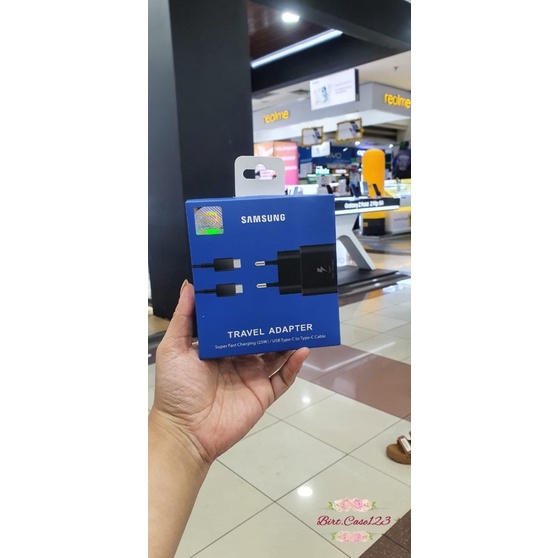 Super Fast Charging 25W Charger Cashan tc Samsung Note20 S20 S21 Ultra s22 s22ultra s22+ A32 A52 A72 a80 a90 A33 A53 A73 S20+ S21 ultra note10 Note10+ A70 A71 Z FLIP 3 Z FLIP 4 Z FOLD 3 Z FOLD 4 Type-C Original pack biru BC7061