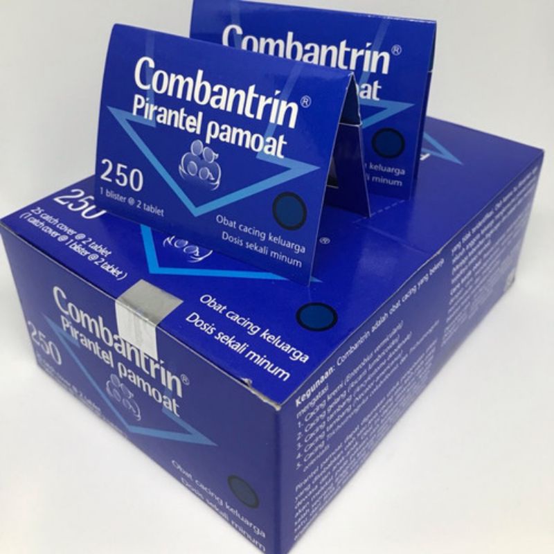 Combantrin 250mg 2 tablet | obat cacing dewasa