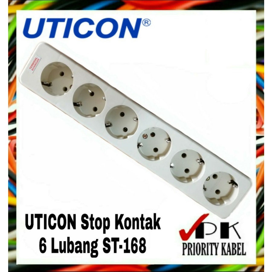 UTICON Stop Kontak Arde 1 - 6 Lubang