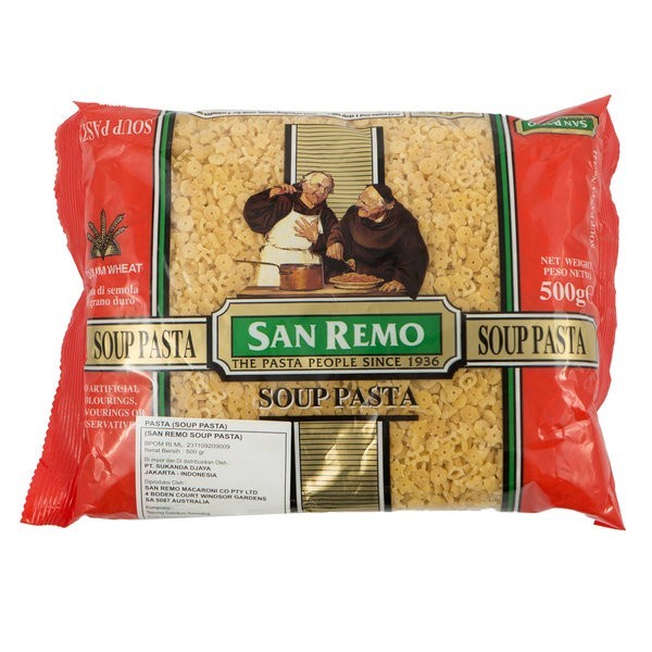 

San Remo Soup Pasta 500gr | Sanremo Pasta Untuk Sup Bentuk Huruf