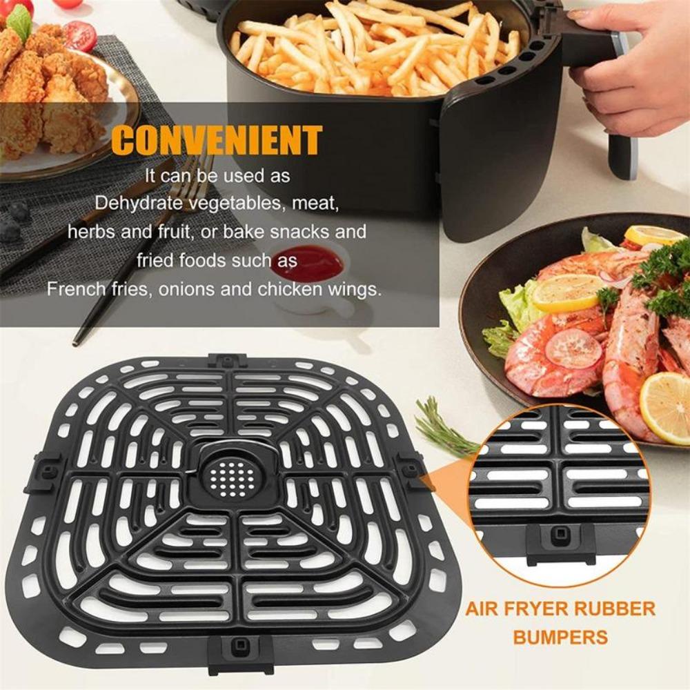 Solighter Food Aman Untuk Instants 6QT Air Fryers Dengan Kaki Karet Grill Pan