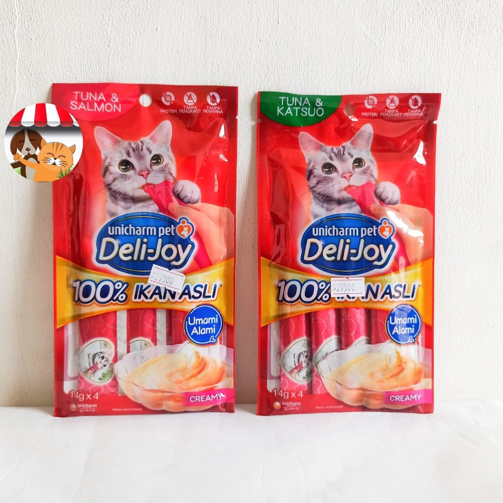 Unicharm Pet - Deli Joy 56gr Isi 4pcs Snack Kucing Cemilan Sehat
