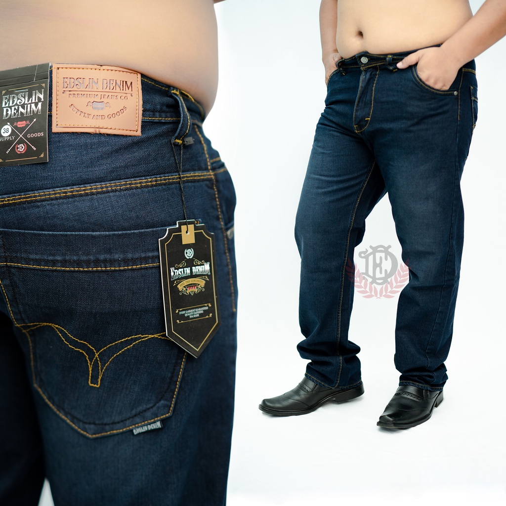 Celana Jeans Standar Panjang Pria Celana Jeans Regional Size:39-46