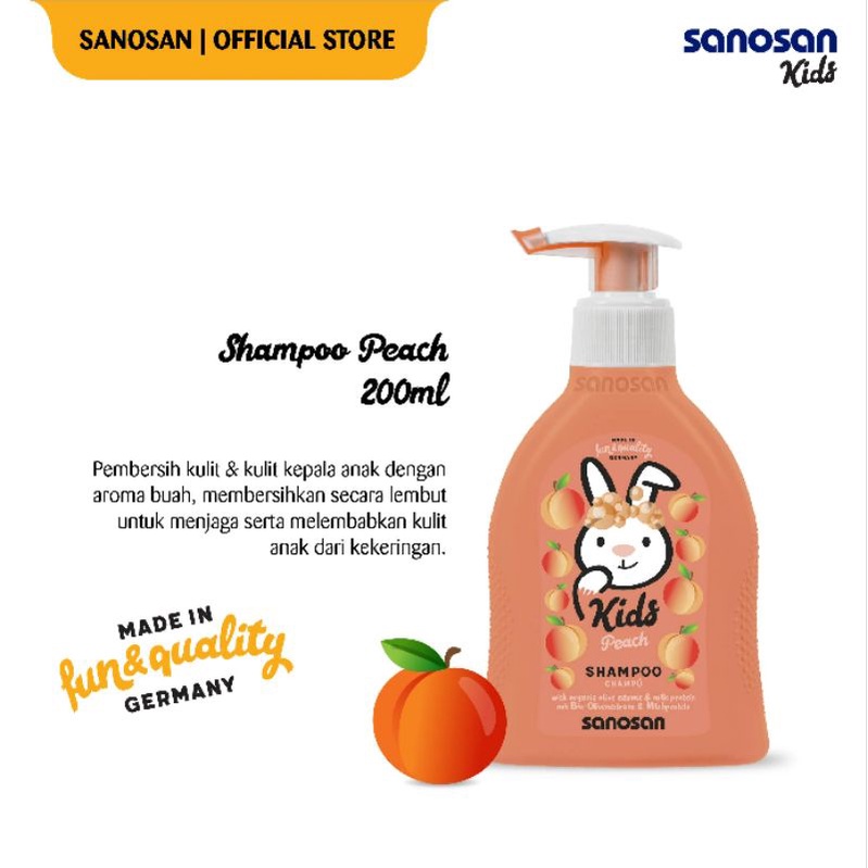 Sanosan Kids Shower &amp; Shampoo Sabun Mandi Anak Shampo Anak 2 in 1 Sanosan Kids Easy Comb Vitamin Rambut Anak Skincare Anak 125ml / 200ml / 400ml