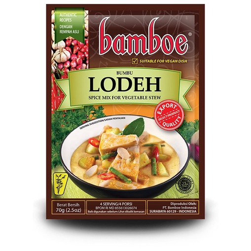 

BAMBOE BUMBU INSTAN SAYUR LODEH INDONESIA