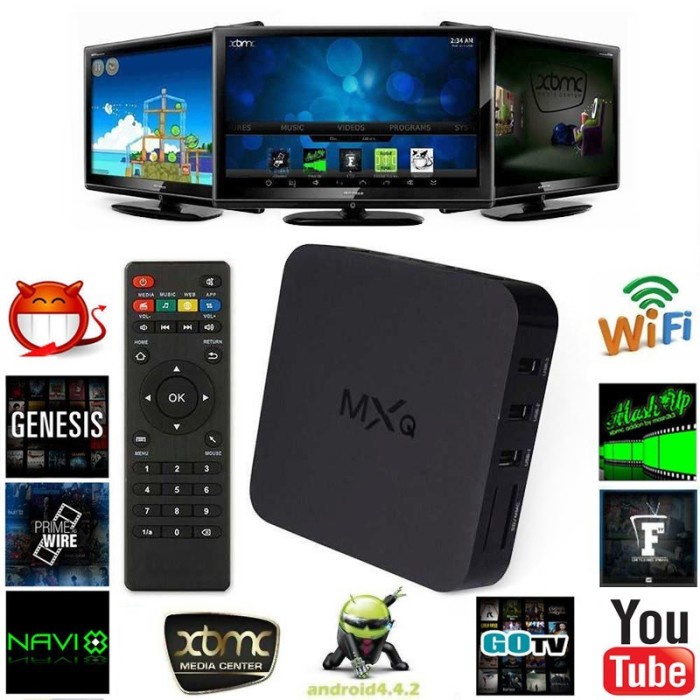 Internet TV BOX MXQ Amlogic S805 1.5Ghz Andorid 4.4 H265 m8 KODI