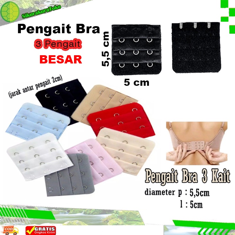 (SKR) Pengait Bra Extension Penyambung Tali BH 2 / 3 Pengait Sambungan Bra Save Ekstension