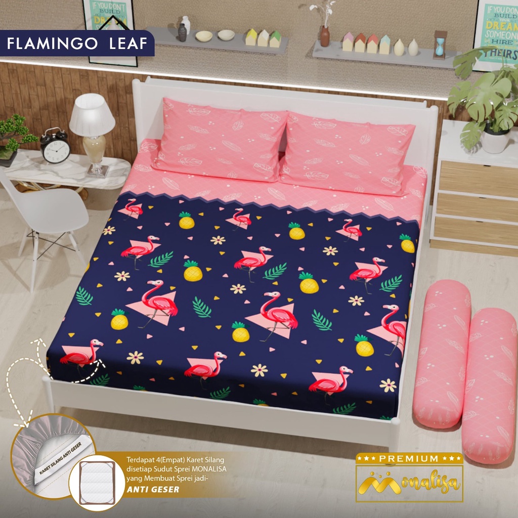 Monalisa - ORIGINAL Sprei Set 90/100/120/140/160/180/200 SMALL SINGLE QUEEN KING EXTRA EKSTRA KING M