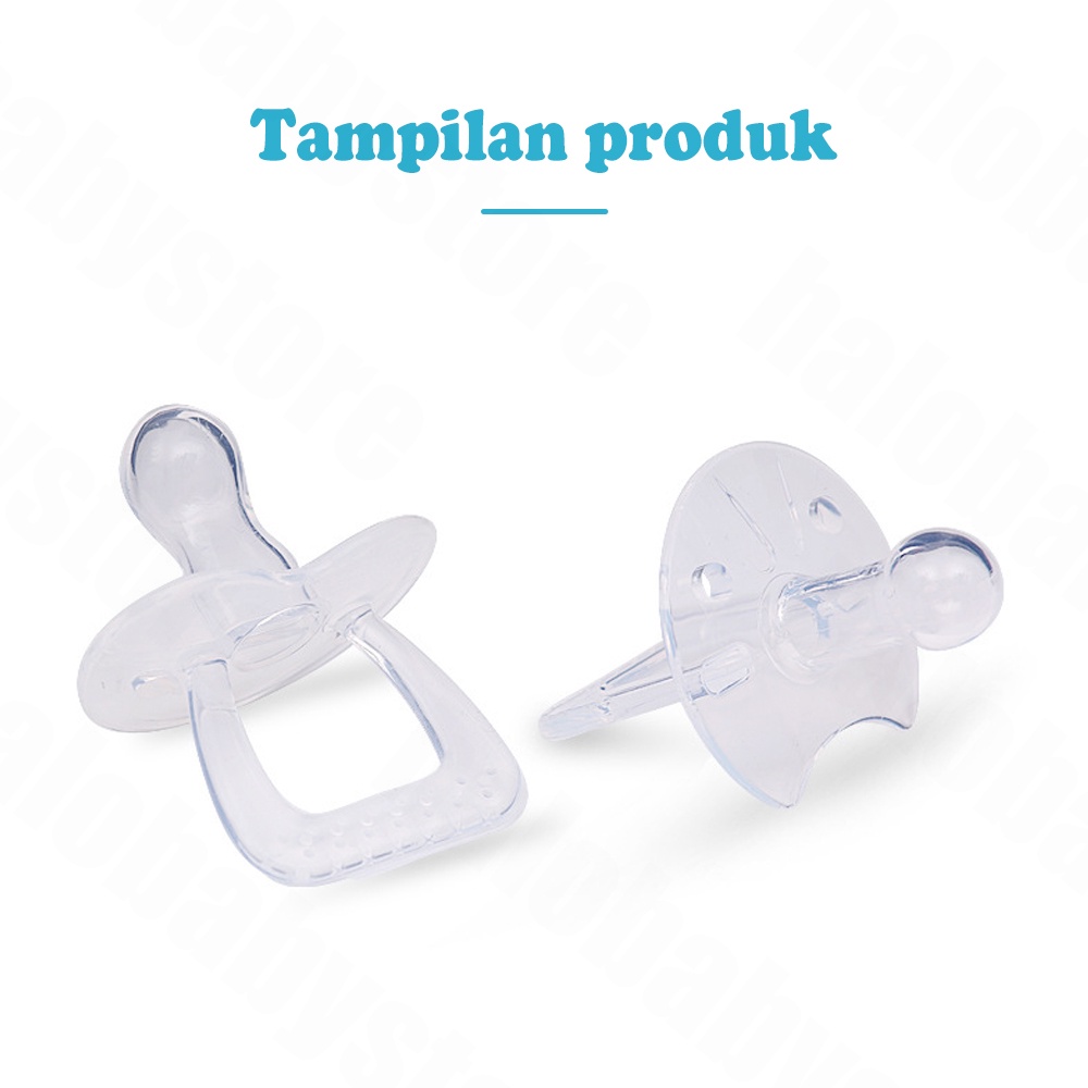 Halo Baby empeng bayi/Empeng Dot Full Silikon Gepeng BPA FREE dot Bayi