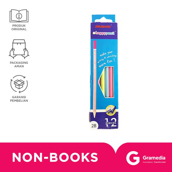 

Standard Pascola Happy Pencil 2B - Set 12 gram33 Ayo Beli