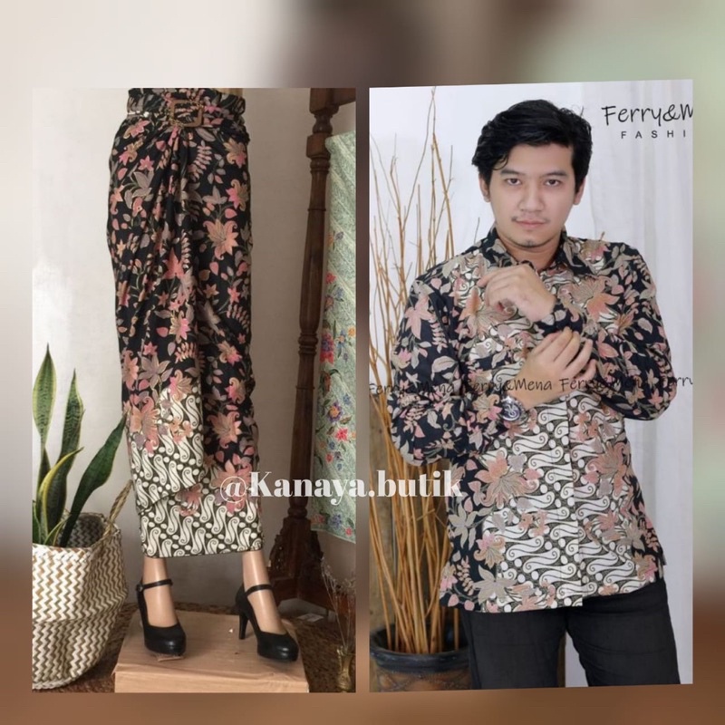 Rok lilit batik // batik couple // bawahan kebaya // kain lilit batik // rok // kemeja batik // kebaya couple