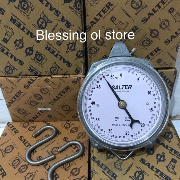 Pengukur Timbangan Gantung Salter 50 Kg Original Made In England