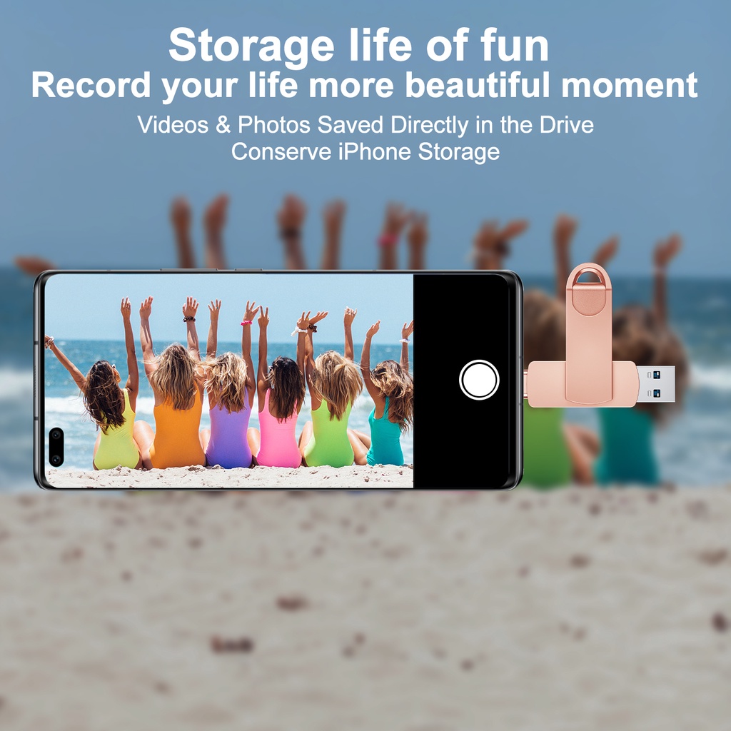 Panas! Flashdisk OTG HP 3IN1 1TB Type-C Micro USB/IOS Smart Phone Flashdisk Untuk iPhone/PC/Android