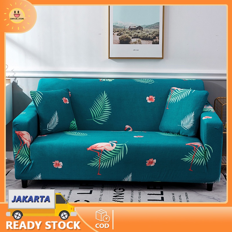 Cover Sofa  Elastic  Bahan  Anti Selip / Sofa Cover 1/2/3/4 seater Sarung Sofa Bed