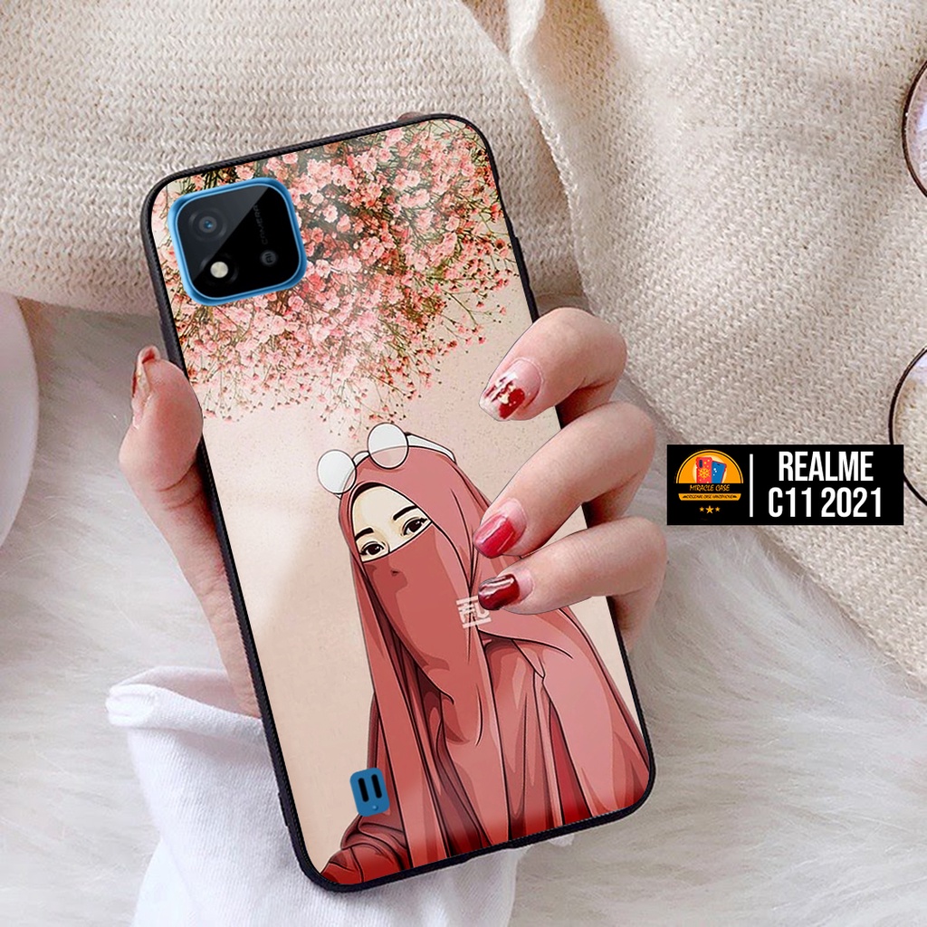 Case REALME C11 2021- Casing REALME C11 2021 Terbaru 2022 MIRACLE CASE [ HIJAB ] Silikon REALME C11 