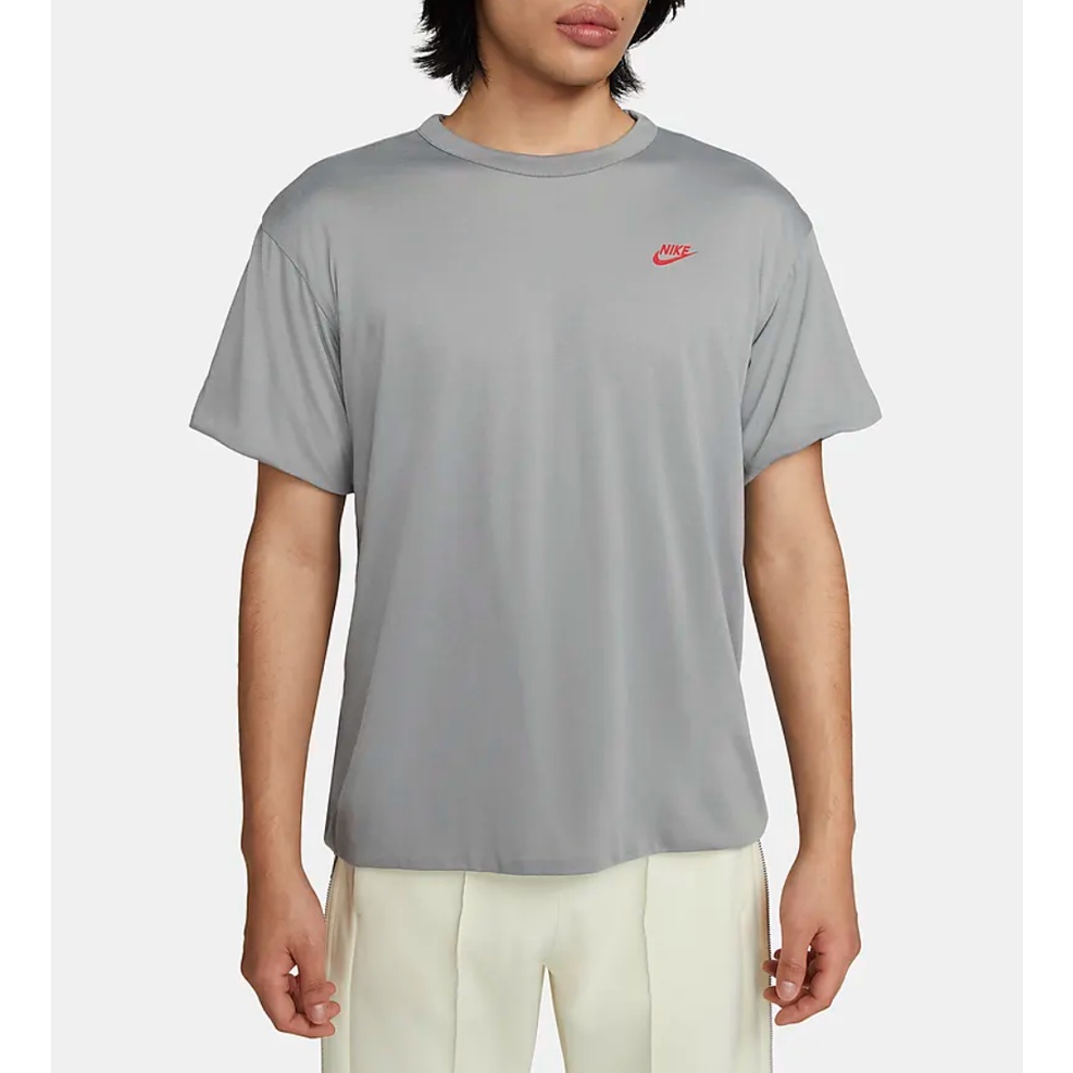 Nike NSW Circa Grey Abu Reversible T-Shirt Kaos Bolak Balik 2 Sisi