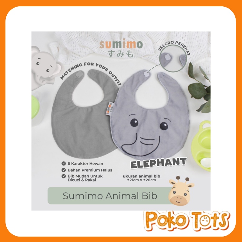 Sumimo Animal Bib Celemek Makan Bayi