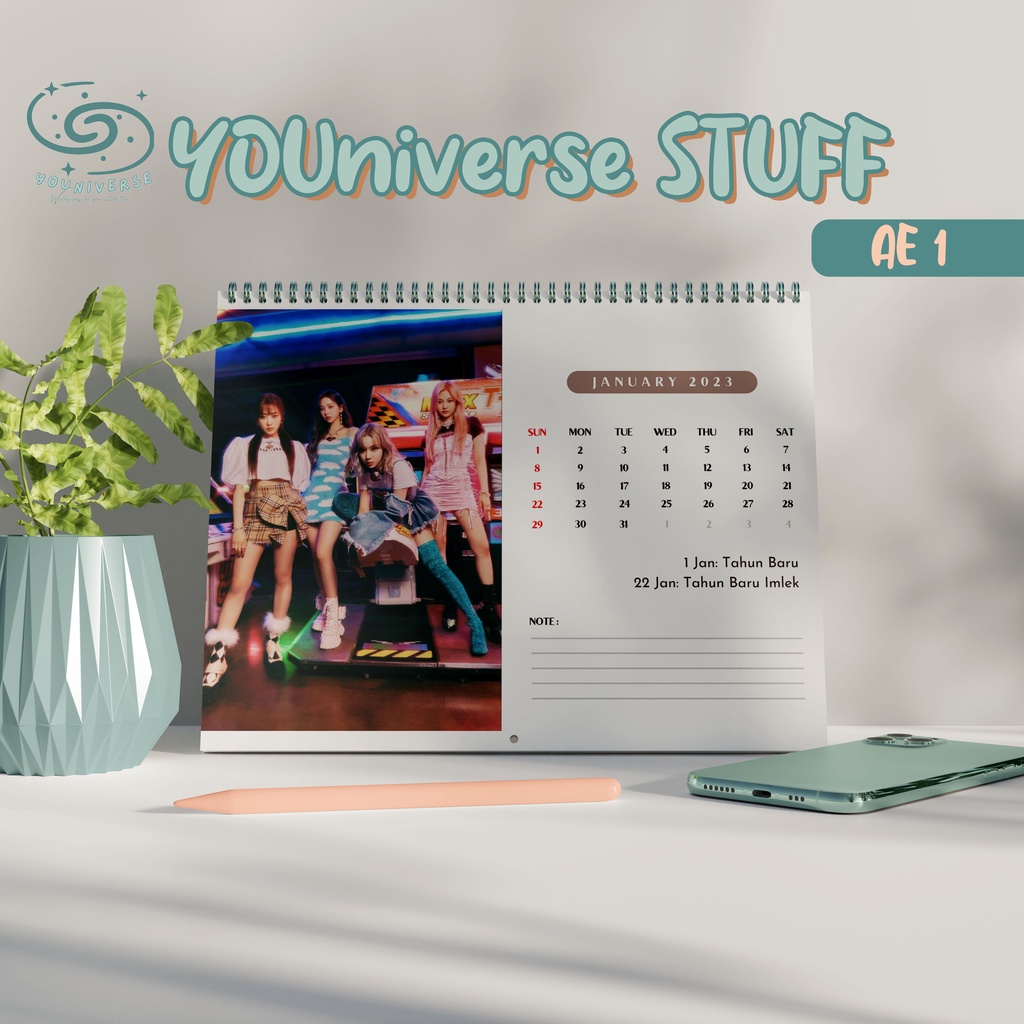 

Kalender Meja 2024/2025 AESPA GIRLS / Desk Calendar 2023 A5 KPOP ver. murah