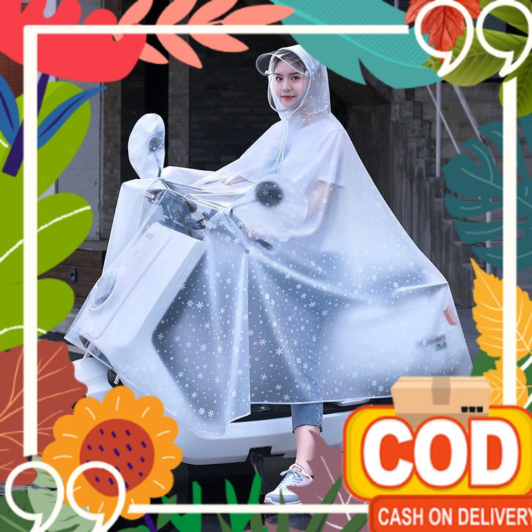 Motif Baru / Jas hujan / mantel hujan wanita  dan pria Jas Hujan Ponco Lengan Personal ponco mantel 