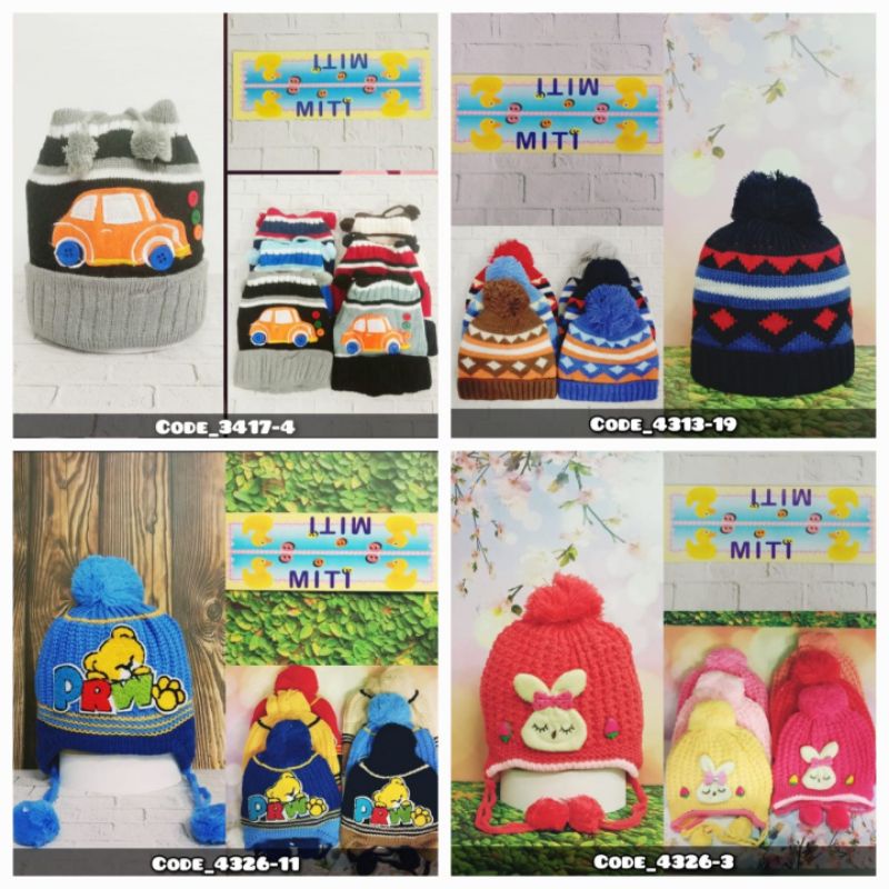 Topi Bayi Rajut Import - Topi Baby