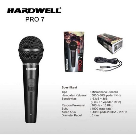 MICROPHONE KABEL HARDWELL PRO 7