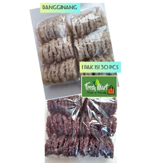 

Rangginang Mentah Kerupuk Rangginang Ketan Hitam Putih ISI 30 pcs 500 gram Ketan Asli Gurih PREMIUM