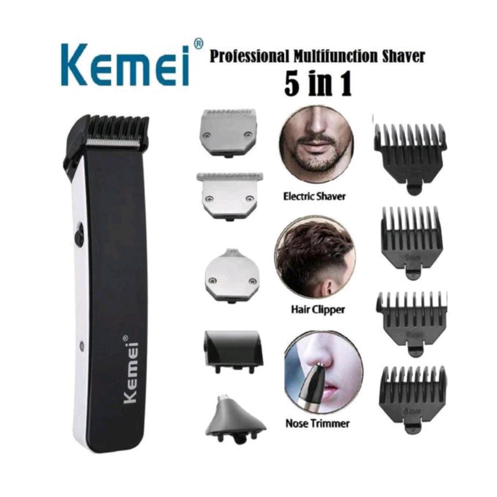 Kemei KM-3590 Mesin Cukur Rambut Kumis Jenggot Bulu Hidung