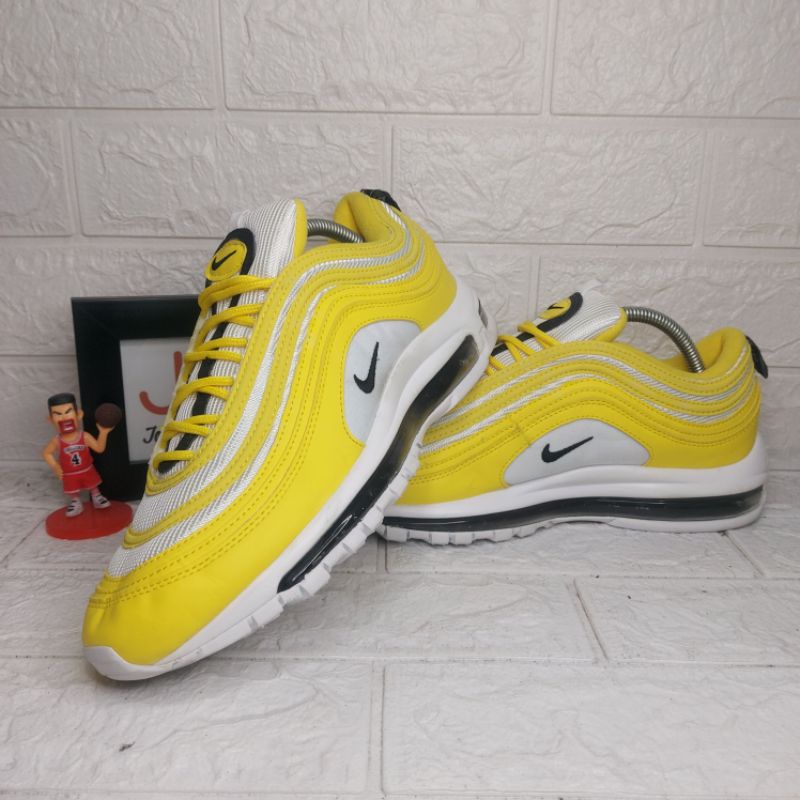 Sepatu Nike Air Max 97 Topaz Gold White Size 43 In Sole 27,5cm Made in Vietnam Warna Kuning Putih