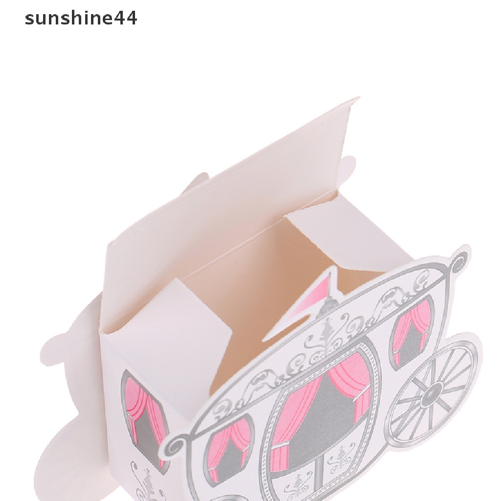 Sunshine 10Pcs Candy Box Dekorasi Pernikahan Fairy Tale Pumpkin Carriage Candy Boxes.