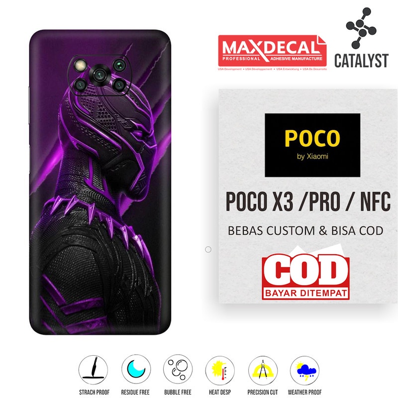 (Buy 1 Get 2) Garskin Skin POCO X3 PRO NFC GUNDAM - KODE M03S Bisa Custom - Sticker Case