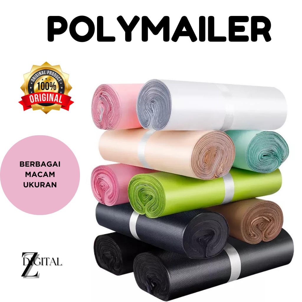 

(BISA COD) 100PCS Polymailer Plastik Packing Kuat Anti air Original High Quality