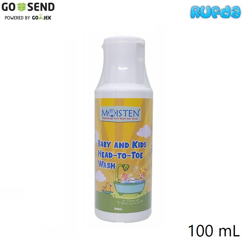 Moisten 100ml Baby and Kids Head to Toe Wash Sabun Sampo Bayi dan Anak