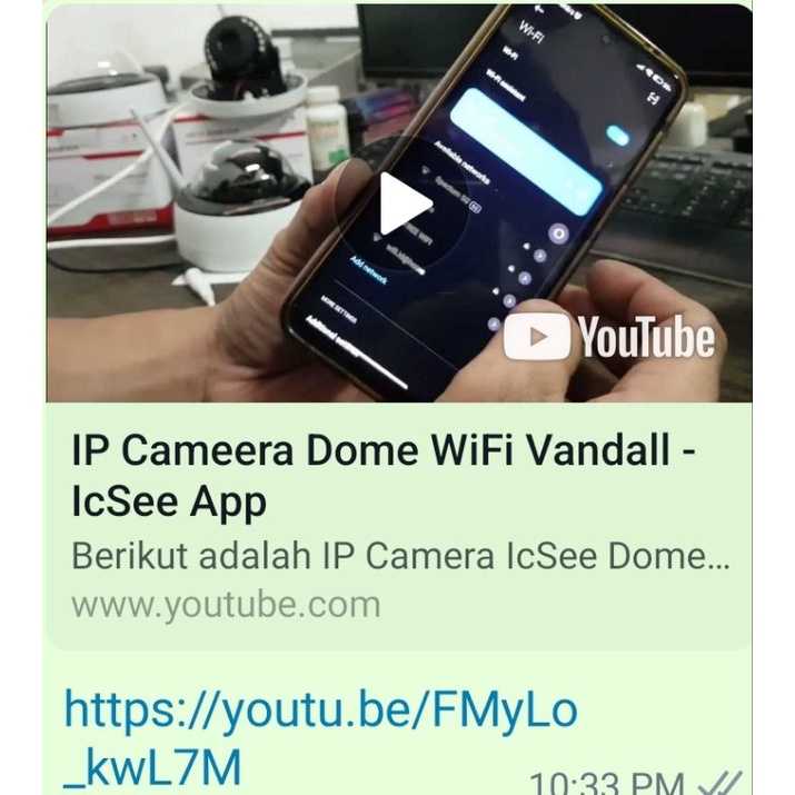 IP Camera / IPCAM Dome ICSEE 3MP Vandalproof, Wifi, Mmc, Mic. Onvif