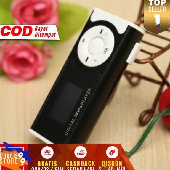Jual MP3 Player with Slot TF Clip Murah Mini MP3player SD Card Kecil