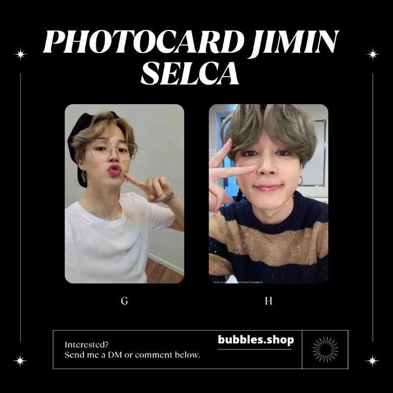 PHOTOCARD UNOFFICIAL JIMIN BTS SELCA