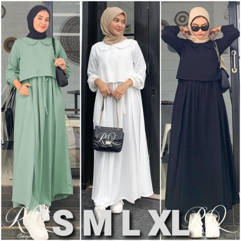 Terbaru Gamis busui Cringkel premium Noreen Gamis Perempuan Remaja Dewasa Maxi Busui Sabina Midi Dress airflow S M L XL Termurah Fashion Muslim Baju Lebaran 2024