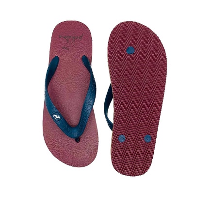 Sandal Panama Classic / Sendal Jepit Pria Merah Bata / Sandal Pantai M2