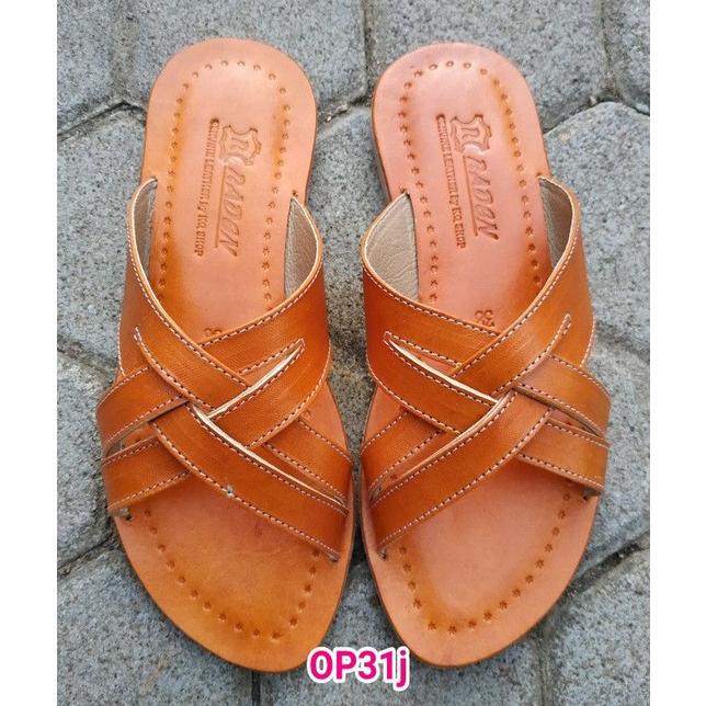 Terbaru SANDAL KULIT WANITA JUMBO CUSTOM ,,