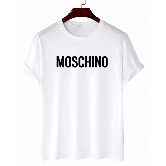 Baju Oblong Kaos Pria Lengan Pendek Cotton Moschi Tshirt Unisex Termurah Cod