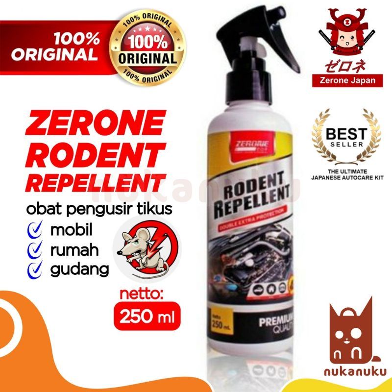 3 BOTOL ZERONE RODENT REPELLENT CAIRAN PENGUSIR TIKUS UNTUK MOBIL ANTI TIKUS PALING AMPUH