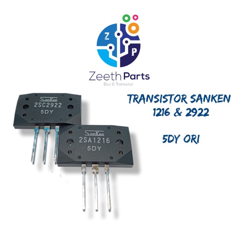 TRANSISTOR SANKEN 5DY 2SA1216 - 2SC2922 ORIGINAL MURAH - ASLI TR SANKEN 5DY ASLI - TR FINAL SANKEN