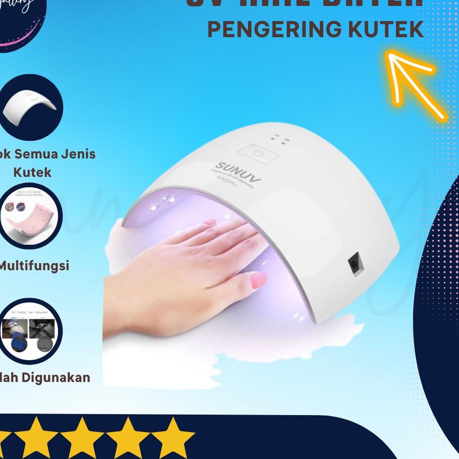 NEW | KSH|Alat Pengering Kutek Kuku Lampu LED UV Ultraviolet