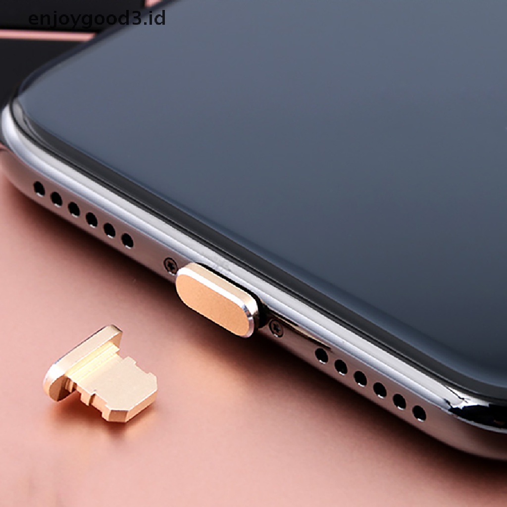 [Rready Stock] Steker Debu Metal Charging Port Colokan Debu Colokan Debu Mini Untuk iPhone (ID)