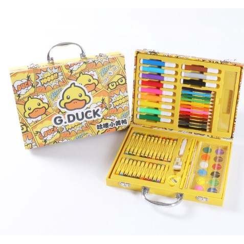 

✿ BISA COD✿ ART SET Perlengkapan Melukis Pensil warna Crayon set 67pc/Kado anak